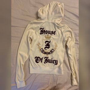 Juicy Couture Velvet White Track Jacket
